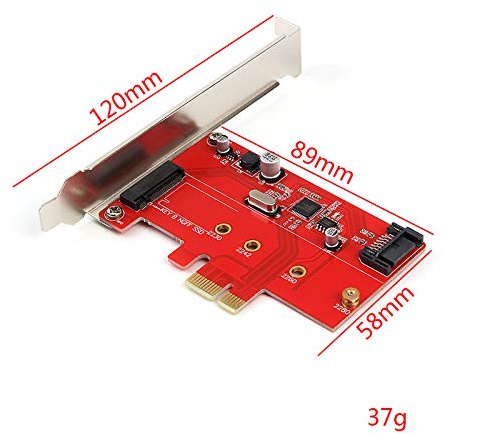 PCI-E Express 2.0 to NGFF M.2 B Key SSD SATA 3.0 to PCI-E PCI Sata Express Combo Card Adapter Converter