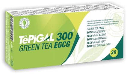 EGCG (epigallocatechina) Purissima ≥95% | 100% Naturale da Tè Verde | Dosaggio ottimale 300mg | Aumento Metabolismo, Blocca Fame, Dimagrante, Energizzante, Riduzione Stress