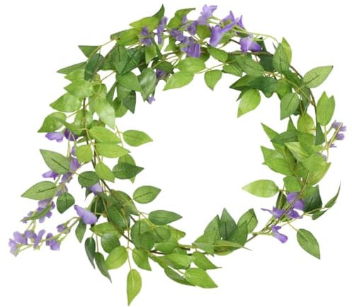 Kangmusi K¨¹nstliche Blumengirlanden 6 STK. Lila 200 cm, kangmusi359072