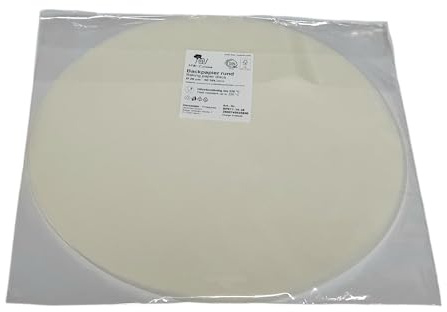 Backpapier rund 28cm, Made in Germany, 50 Blatt