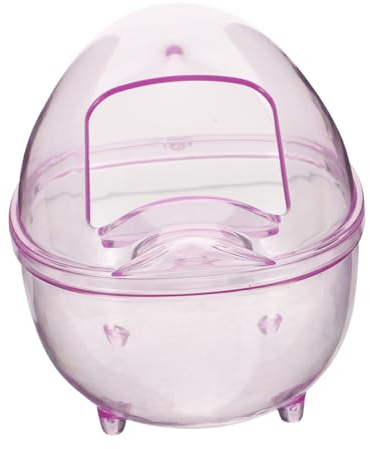 KOMBIUDA Hamster Sandbad Box Transparent Sandbad für Kleintiere Sandtoilette für Hamster Meerschweinchen Nager Badewanne Kleintiergehege Zubehör