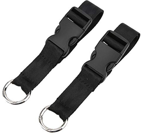 Carroller Ganchos, 2pcs Universal Redondo Fuerte Fuerte Handy gook Clips Colgador Organizador para cochecitos, Cochecito, Silla de Ruedas, Carrito de Compras