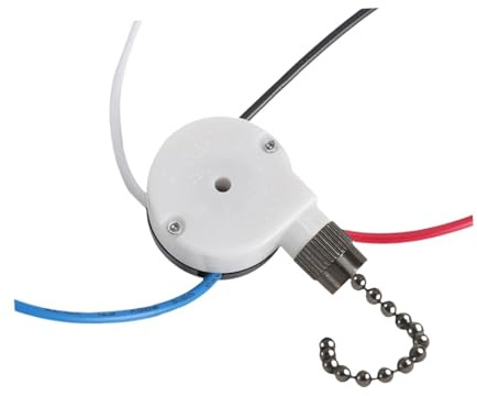 Ceiling Fan Switch 3-Speed Pull Chain Control, Easy Installation Wall Light Switch for Ceiling Fans Wall Lamps Cabinet Lighting 3.94inch