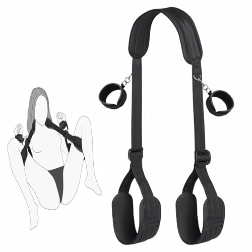 BDSM Sex Toys Bondage Kit Straps Fuzzy Handcuffs for Grownups Bedroom Bed Restraint for Queen Sized Bed Restraints for Ankles and Wrist Bar Sex Handcuff Hand Cuff Bracelets for Women Couples Sweater