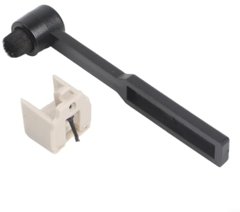Skivspelarnål ersättning för Audio-Technica AT3600L AT3600 AT3650L AT-LP60X pickupnål av smaragd och kolfiber för exakt ljudåtergivning, enkel montering utan verktyg ingår