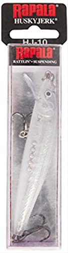 Rapala - Husky Jerk Angelköder - Widerstandsfähiges Angelzubehör - Süßwasser Spinnköder - Lauftiefe 1.2-2.4m - Fischköder 12cm, 13g - Hergestellt in Estland - Glass Minnow, 8