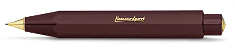 Kaweco Classic HB - Portamine da 0,7 mm, in plastica di alta qualità, con design ottagonale, 11 cm, penna a pressione ricaricabile (bordeaux)