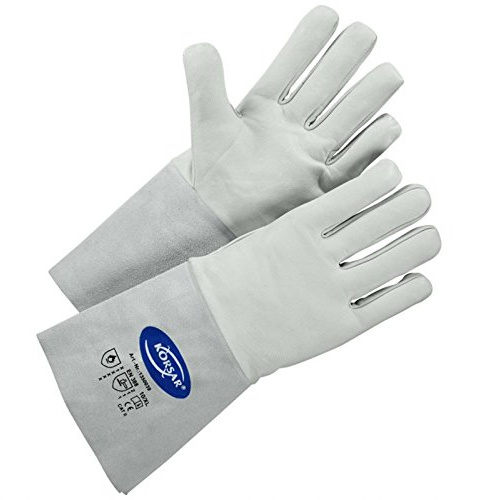 Schweißer Gießerhandschuhe Schutzhandschuhe Handschuh Argon - Größe 9 - grau