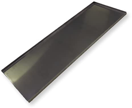 Veteranicar Long bac de récupération d'huile - Dimensions : 115 x 39 x 1,9 cm - Aluminium - Argenté