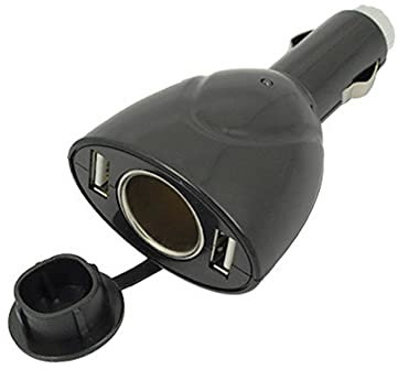 B65 Caricabatteria da auto per auto 2x Caricatore adattatore distributore USB 1x presa accendisigari