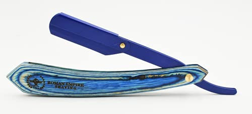 Poseidon New Rasiermesser von Roman Empire Shaving | Professionelles Herren-Rasiermesser für Barbiere mit 20 Rasierklingen (Astra, Sharp, Shark, Treet)