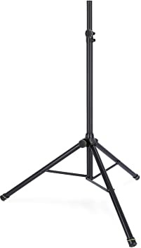 Gravity SP 5211 GS B - Lautsprecherständer mit Gasdruckfeder 35 mm, Aluminium, schwarz