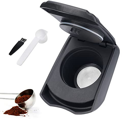 Roadtime Coffee Capsule Converter Compatible with Dolce Gusto EDG LUMIO DG325, Reusable Coffee Pods Adapter, Black