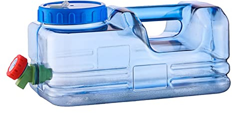 Water Container With Tap - 10L Portable Water Container With Spigot, Large Capacity Camping Water Carrier With Handle, Water Bucket For Outdoor, Lightweight Water Tank For Camping Hiking Fishing