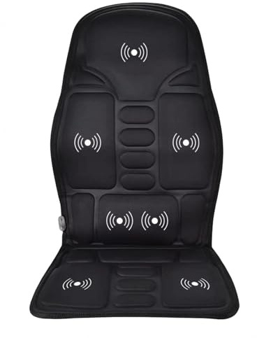 Wizvox Sillón Masaje, 7 Motores con Múltiples Modos Masejador Cervicales Y Espalda, Cómodo Profesional Sillón Masaje, Se Adapta A La Mayoría De Los Coches 1 Paquete