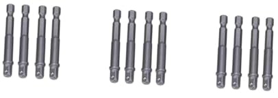 SHINEOFI 3 set Giunto A Manicotto Con Testa Girevole A Lati Manicotto Con Biella Presa Esagonale Barra Di Prolunga Manicotto Con Barra Di Prolunga Presa Biella 4 pezzi*3