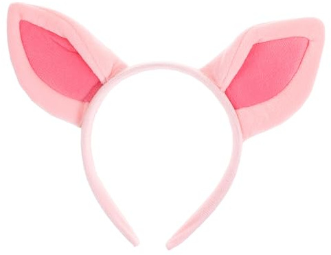Kichvoe Halloween Schweineohren Kopfband Rosa Schweineohren Kostüm Tierohren Accessoire Für Kinder Erwachsene Cosplay Kostüm und Party Dekoration
