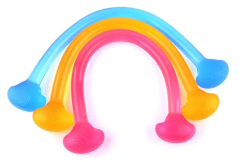 HONITANO Elastische Silikon Spannbänder Zufällige Farbe für Krafttraining und Dehnung 3 Stück-Pack Leichtgewichtiges Widerstandsband für Fitness und Yoga Beim Sport im Freien oder Zuhause