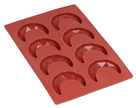 Stampo in silicone a forma di luna 8 fori 3D torta al cioccolato stampo da forno durevole riutilizzabile antiaderente utensili da per prodotti da forno domestici colore