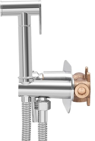Douchette à main pour bidet, montage mural, raccord standard G1/2, douchette WC ergonomique pour les soins intimes personnels et le nettoyage de la salle de bain