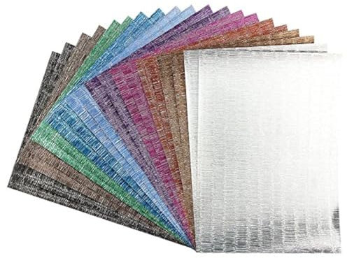 Ideen mit Herz Effekt-Papier, Seidencrash-Optik, metallic, DIN A4, 128g/m², 20 Blatt | Bastelpapier, Glitzerpapier | für Grußkarten, Scrapbooking, DIY, Karten, Basteln, Dekoration