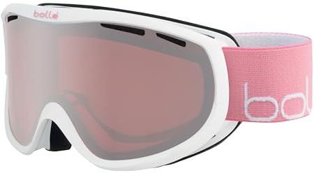 bollé - Sierra White & Pink Shiny - Vermillon Gun Cat 2, Gafas De Esquí, Medium, Women'S