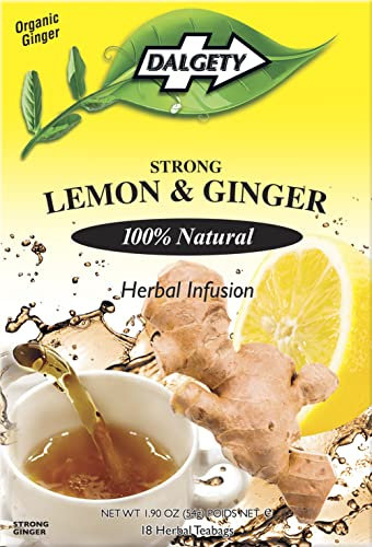 Dalgety Strong Lemon & Ginger Herbal Teas (Pack of 6)