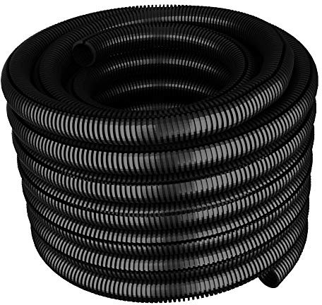 50m Wellrohr Ø20 PE Kabel Schutz Rohr Marderschutz geschlitzt 20/15 Isolierrohr Schutzrohr 0.74€/m Kabelrohr 6120