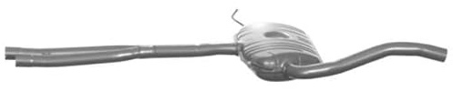 VEGAZ AS-220IMA Mittelschalldämpfer Kompatibel mit AUDI A6 Avant 4B5, C5 4B0253409AQ 4B0253409D