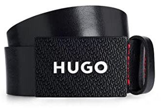 HUGO Herren Gilao-z_sz35 Gürtel, Black1, 85 EU