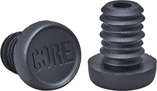 F26 Core Stunt-Scooter Bar Ends Lenker Stopfen (1 Paar), Alumium Lenker | Schwarz Alumium Lenker, Schwarz