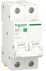 RESI9 2P 20A C 230V 6000A Schneider Electric
