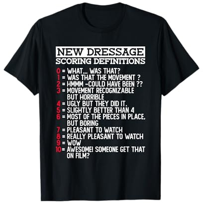 New Dressage Scoring Definitions - Funny Dressage Equestrian T-Shirt