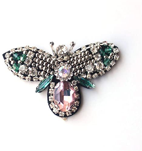 Tier-Strasssteine Patches ​​Anwendung süße Form kleine Biene Strass ​​Flecken für Jeans, Jacken, Kleidung, Scrapbooking, Handtaschen, Schuhe, DIY dekorative Aufnäher