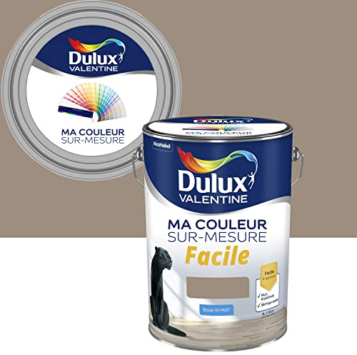 Ma Couleur Sur-mesure par Dulux Valentine – Peinture Intérieure Murs, Plafonds, Boiseries - Facile à appliquer - Mat Terre d'Argile COY2021 5 L