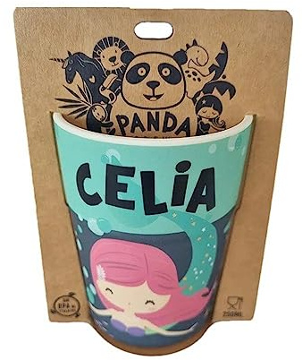 PLUS HOME Vaso o taza Con Nombre Personalizado o animal.Celia
