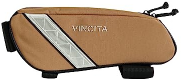 Vincita VOYAGE Rahmentasche für Brompton Bike (Braun, Klein) - 1L Brompton Fahrradzubehör
