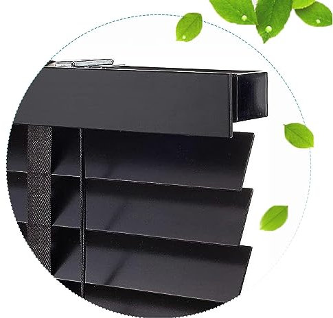 DZHTUF Natürliche Holz Jalousien,Schwarze horizontale Fensterjalousie, 50/70/80/90/100/110/120/140/160cm,Sichtschutz HolzJalousie,Fensterrollos holzoptik,W×H-75x150cm/30x59in