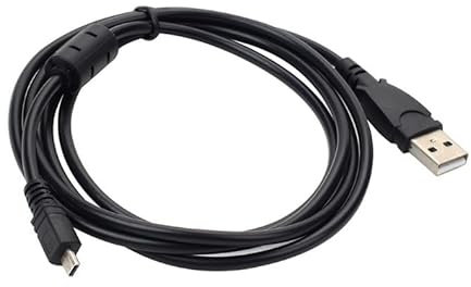 DHERIGTECH USB Data Cable Lead Wire For Panasonic Lumix DMC-FT20, DMC-FT25, DMC-FT3, DMC-FT4,CAMERA