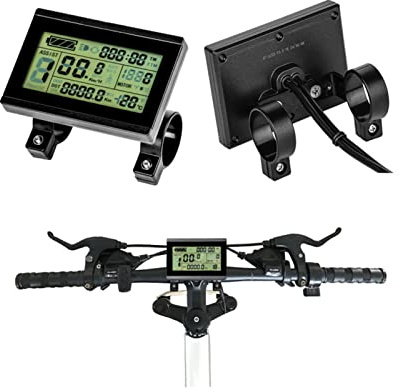 24V 36V 48V KT-LCD3 Electric Bike Display Meter, 5 Pin Waterproof Connector Bicycle LCD Display Control Panel for KT Controller