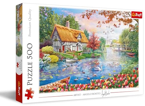 Trefl - Ruhiger Hafen - Puzzle 500 Elemente - DIY-Spiel, Kreative Unterhaltung, Spaß, Klassisches Puzzle für Erwachsene und Kinder ab 10 Jahren