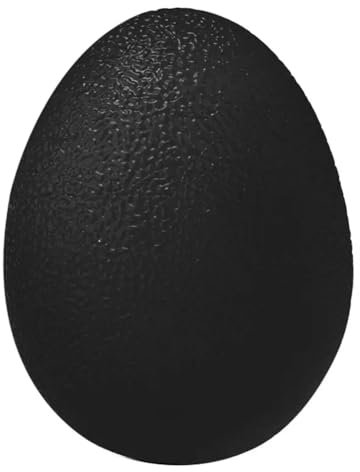 Qbkohphifm Schwarzer Gummi-Handgriff-Ball, Ei, für Männer und Frauen, für Fitnessstudio, Fitness, Finger, Schweres Trainingsgerät