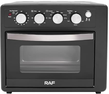 HarBin-Star - Mini horno freidora multifuncional 25 l, 1700 W aire caliente, horno pizza, bandejas metálicas, para casa panaderías restaurantes, 42 x 36 x 40 cm