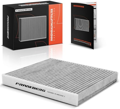 Frankberg Innenraumfilter Pollenfilter mit Aktivkohle 2Q0819669 | Kompatibel mit Polo AE1 AW1 BZ1, T.C.R.O.S.S C11 D31, A1 Sportback GBA, Ibiza V KJ1 KJG, Taigo CS1, Fabia IV PJ3, Kamiq NW4