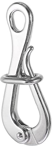 YARNOW Bootshaken Aus Edelstahl Schnellverschluss-Design 6 Zoll Für Rettungsboote Angeln Camping Tragbar Und