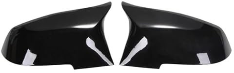 Für 1 2 3 4 Serie F20 F30 116i 118i 120i 125i 130i 320i 328i 330i 2012-2024 Carbon Fiber Gloss Black Rückspiegelabdeckungen Spiegelkappen Seitenspiegel Abdeckkappen(Schwarz)