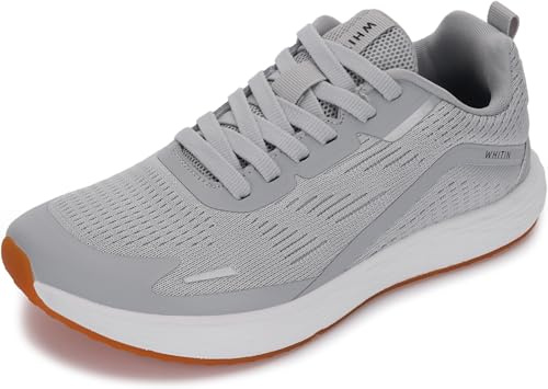 WHITIN Damen-Laufschuhe mit breiter Zehenpartie, Keine Fallbreite, Hellgrau, 41 EU Weit