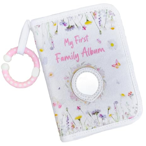Libro de recuerdos de bebé de tela suave para guardar fotos con gafas, álbum de fotos familiar esencial para bebés y niños
