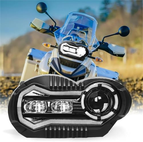 LED-Motorradscheinwerfer, Fernlicht, Abblendlicht mit DRL, LED-Scheinwerferbaugruppe, kompatibel mit BMW R1200GS 2004–2012, R1200GS Adventure 2005–2013