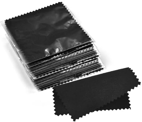 10 paños de limpieza color, suaves y limpios, for herramientas plata oro (gris)(Black)